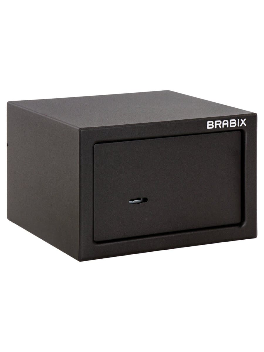 Сейф мебельный BRABIX "SF-170KL", 170х260х230 мм, ключевой замок, черный, 291142, S103BR210514