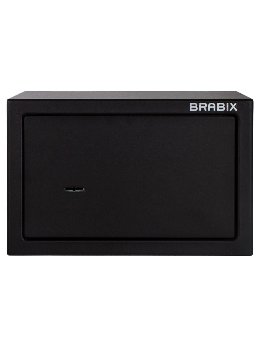 Сейф мебельный BRABIX "SF-200KL", 200х310х200 мм, ключевой замок, черный, 291144, S103BR211114