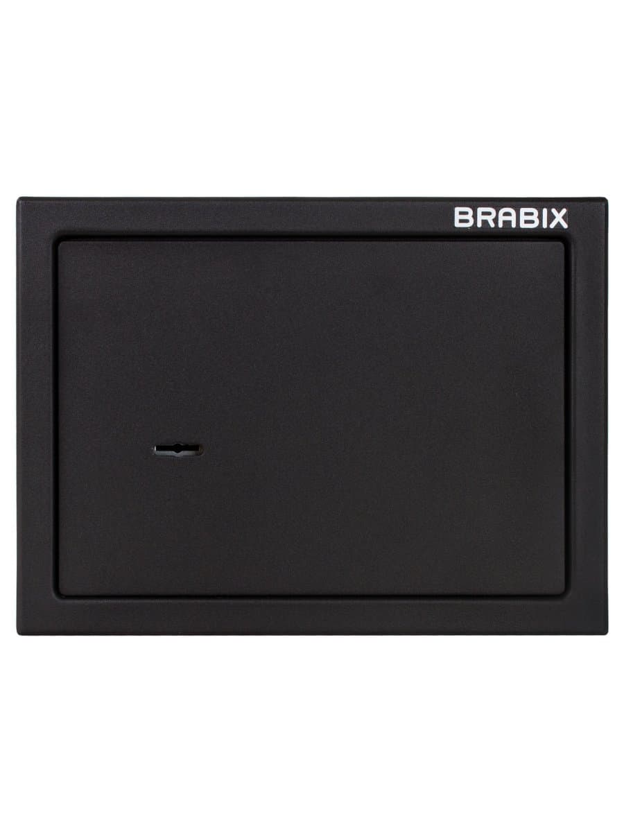 Сейф мебельный BRABIX "SF-230KL", 230х310х250 мм, ключевой замок, черный, 291146, S103BR211514