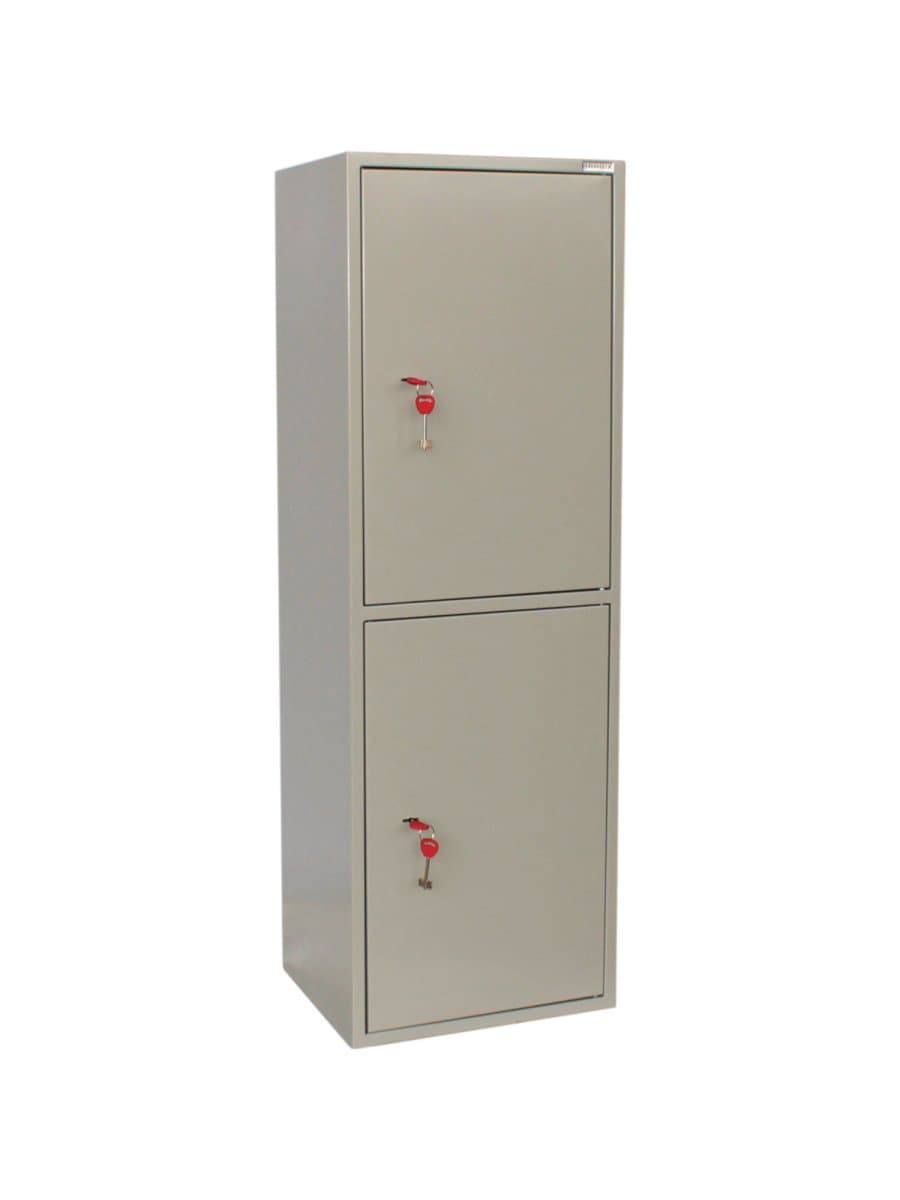Шкаф металлический для документов BRABIX "KBS-023Т", 1253х420х350 мм, 27,5 кг, 2 отделения, сварной, 291155