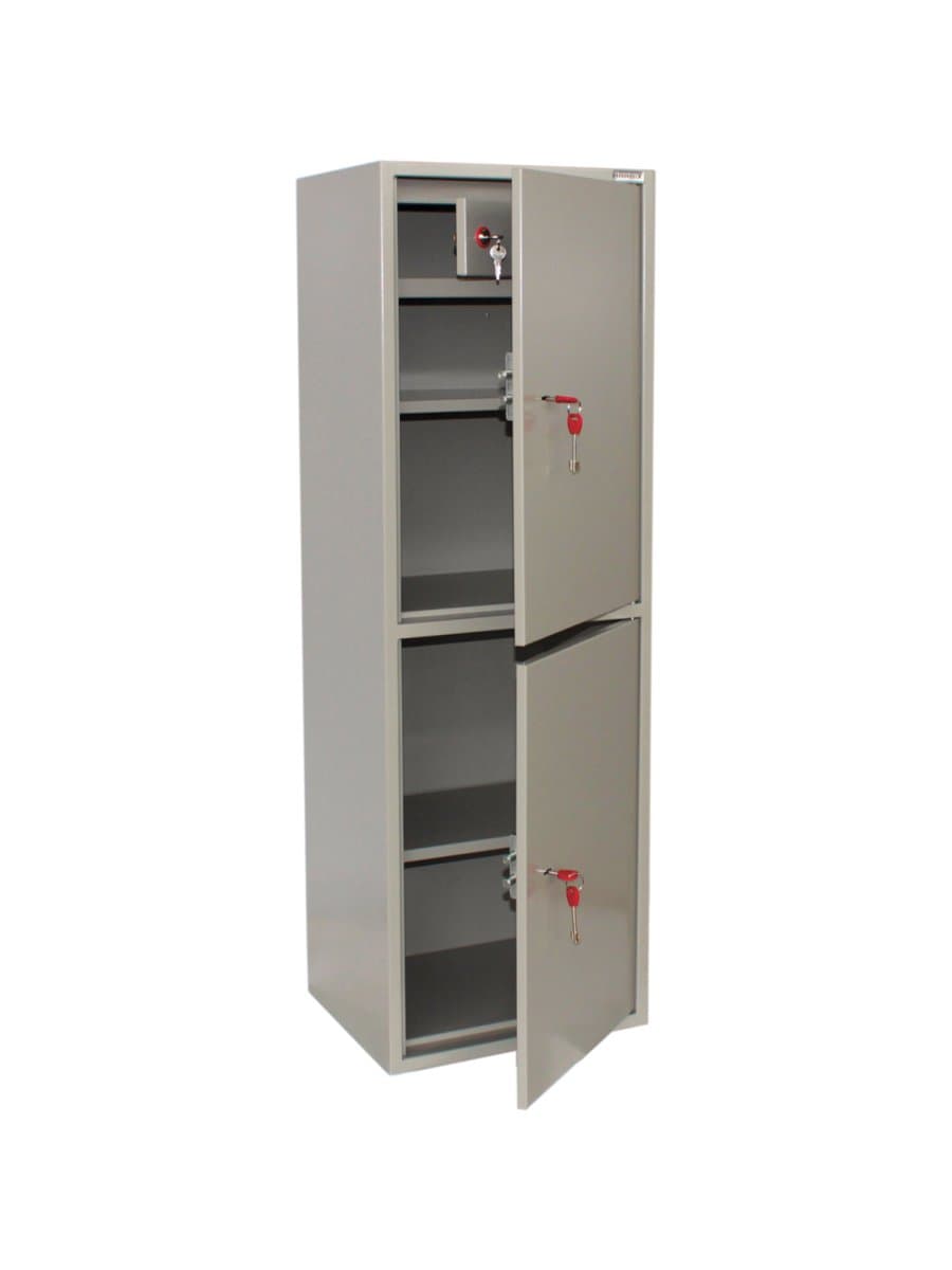 Шкаф металлический для документов BRABIX "KBS-023Т", 1253х420х350 мм, 27,5 кг, 2 отделения, сварной, 291155