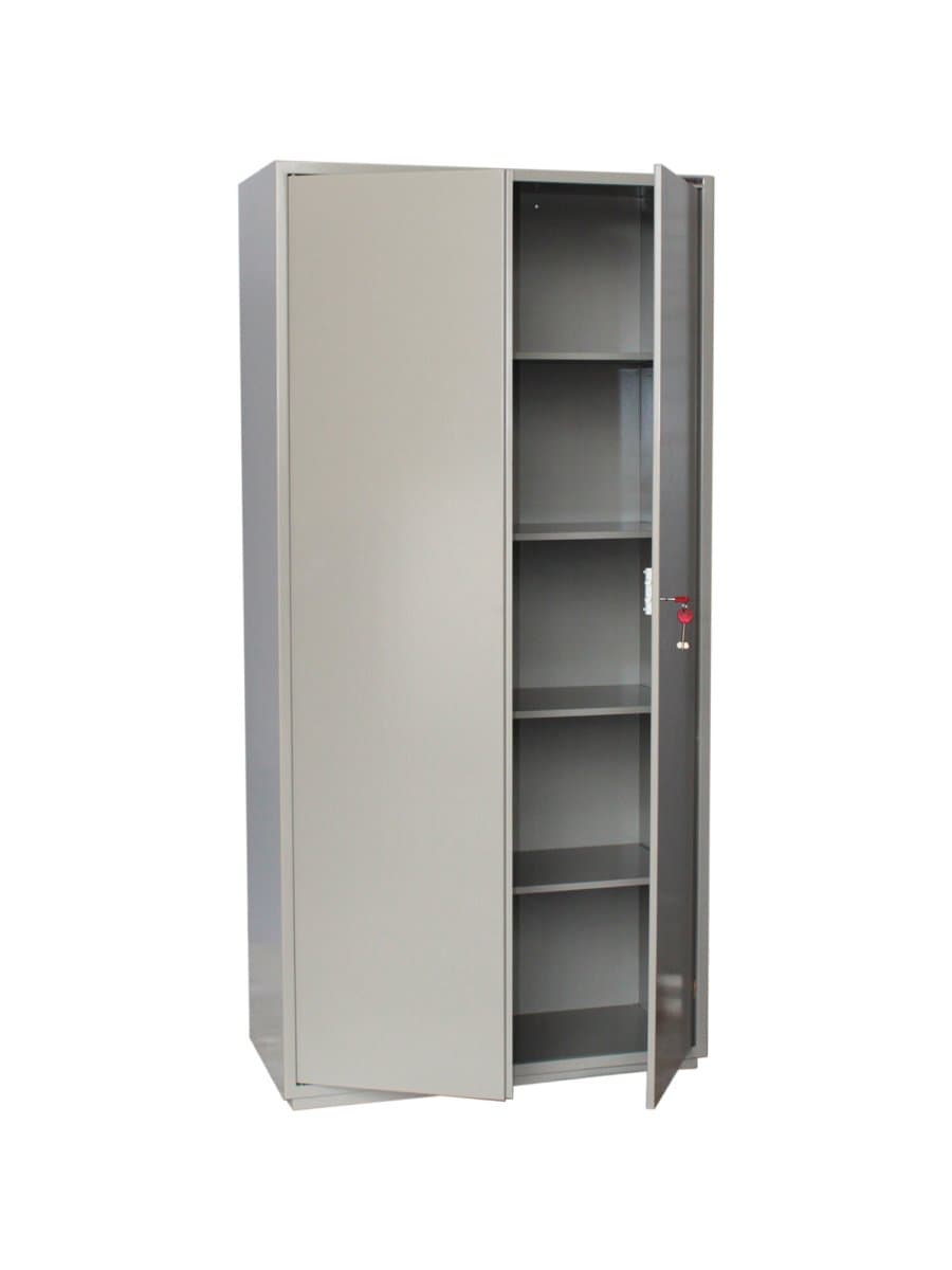 Шкаф металлический для документов BRABIX "KBS-10", 1803х880х390 мм, 77 кг, 2 отделения, сварной, 291159