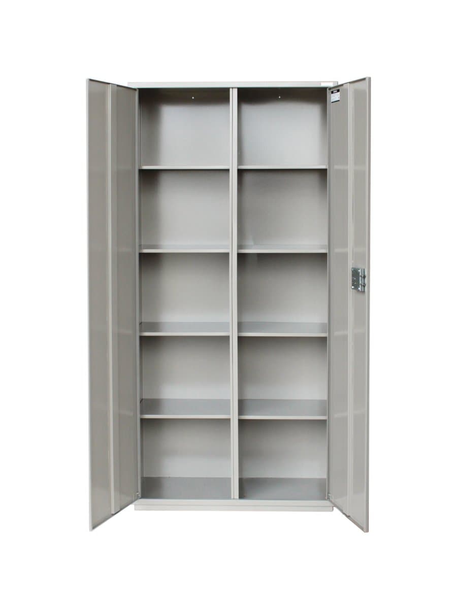Шкаф металлический для документов BRABIX "KBS-10", 1803х880х390 мм, 77 кг, 2 отделения, сварной, 291159