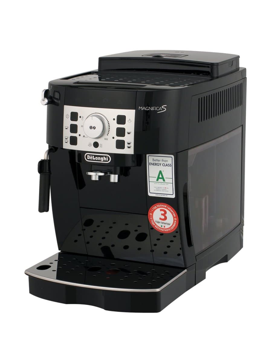 Кофемашина DELONGHI Magnifica S ECAM 22.110.B, 1450 Вт, объем 1,8 л, ручной капучинатор, черная, EСAM 22.110.B