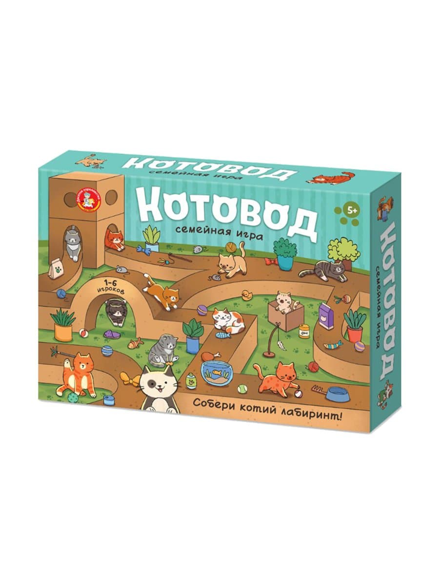 Игра настольная "Котовод", 60 карточек, 10 КОР, 6095