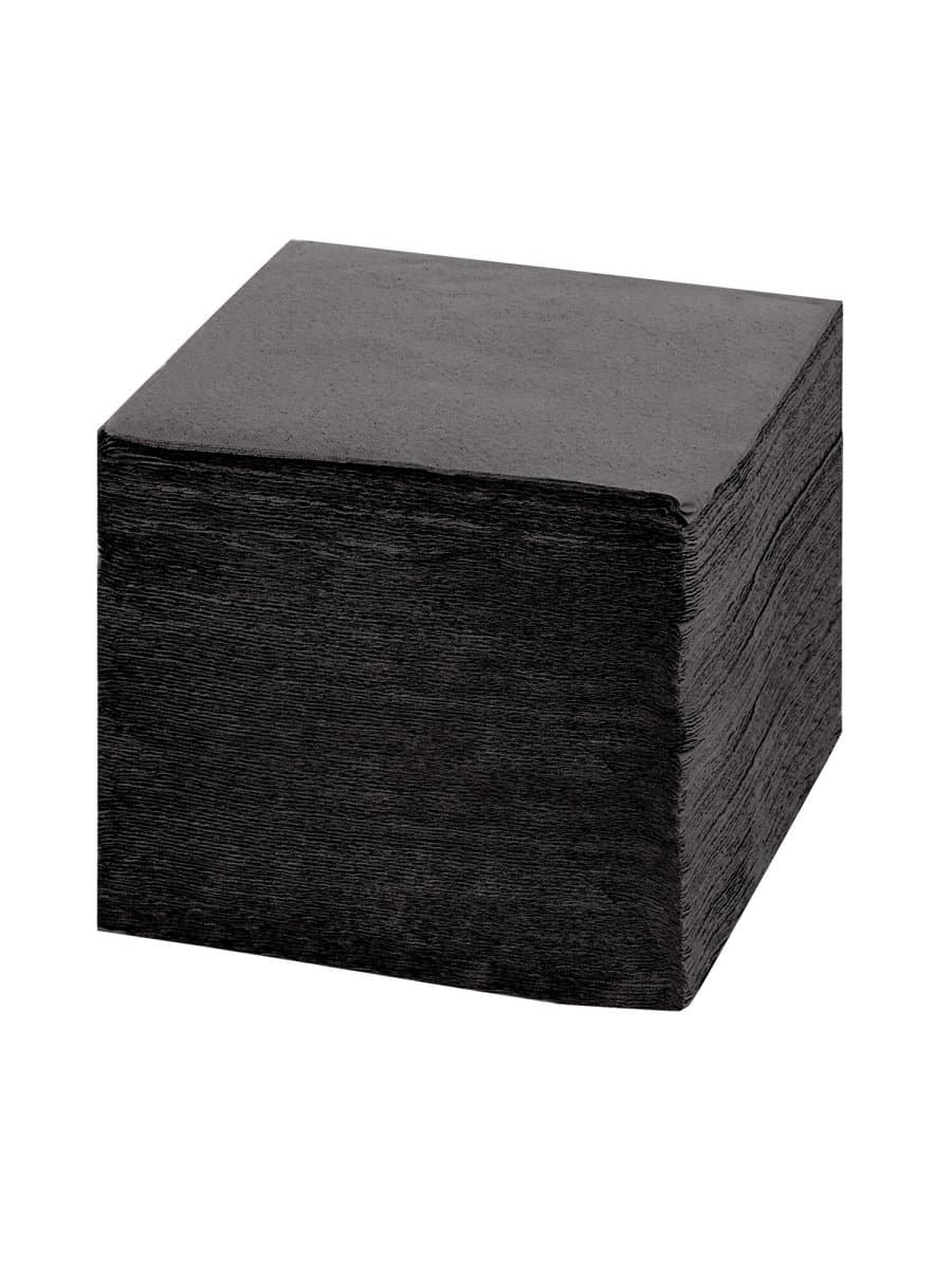 Салфетки бумажные 400 шт., 24х24 см, "Big Pack", черные, 100% целлюлоза, LAIMA, 115401