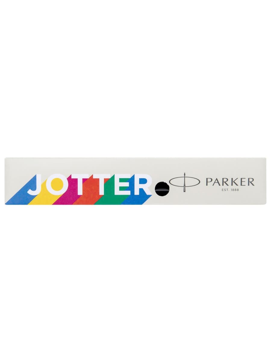 Ручка перьевая PARKER "Jotter Originals Black Chrome CT", корпус черный, детали из нержавеющей стали, синяя, 2096894