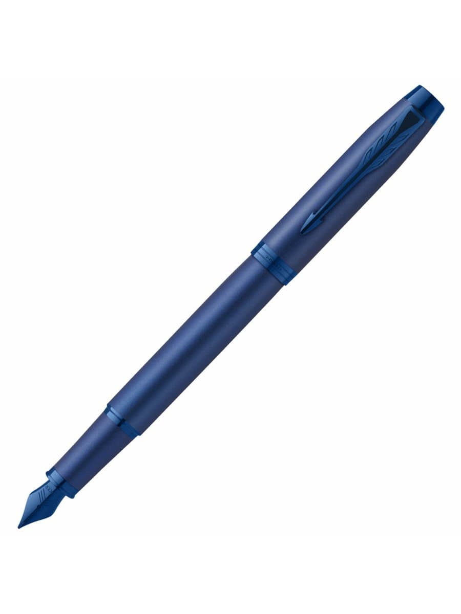 Ручка перьевая PARKER "IM Professionals Monochrome Blue", синий металлик, нержавеющая сталь, синяя, 2172964