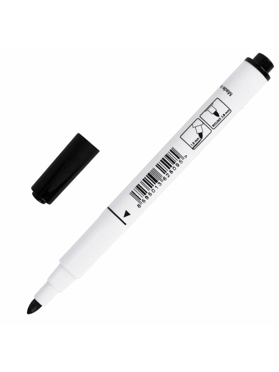 Маркер для ткани ЧЕРНЫЙ CENTROPEN "Textile Marker", круглый наконечник, 1,8 мм, 2739, 5 2739 9212