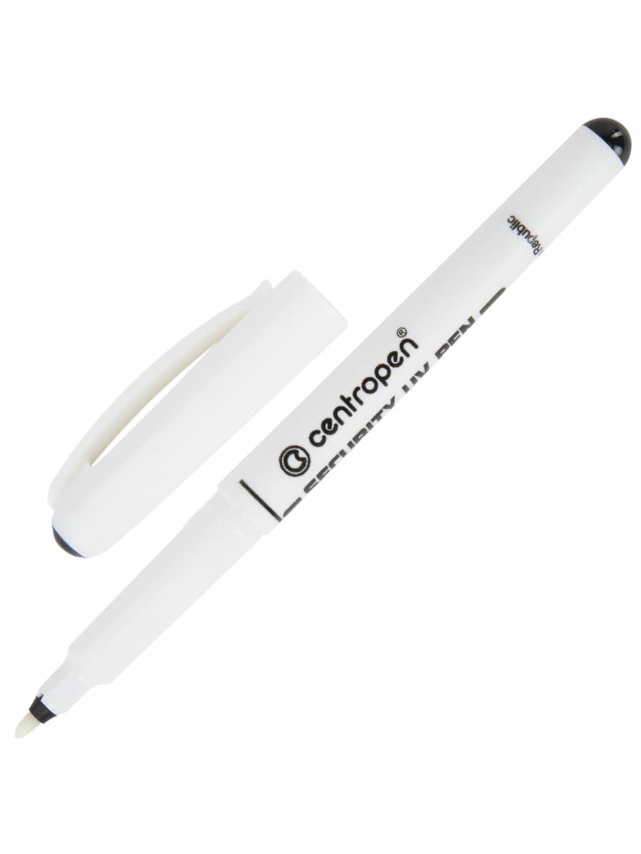 Маркер перманентный ультрафиолетовый CENTROPEN "Security UV", фонарик, 0,6-1 мм, 2699, 6 2699 0201