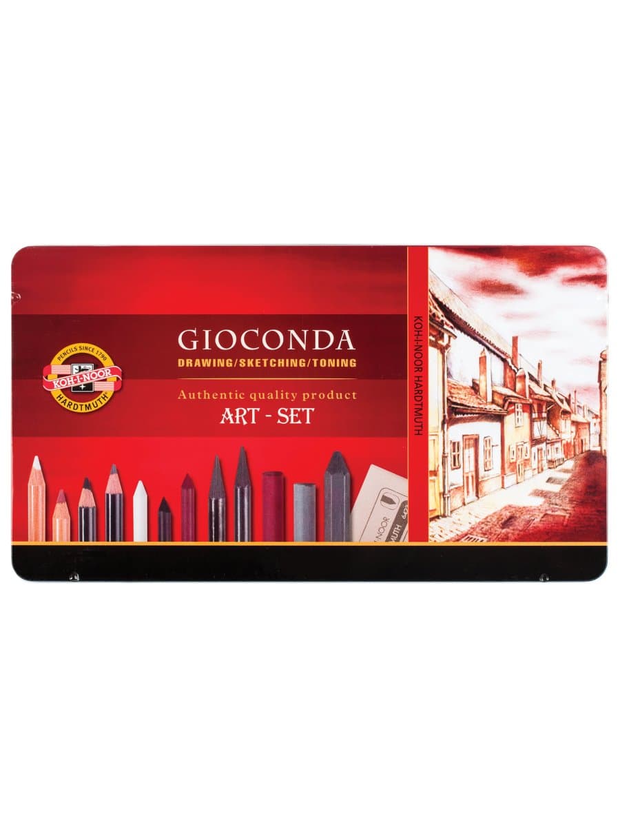 Набор художественный KOH-I-NOOR "Gioconda", 39 предметов, металлическая коробка, 8891000001PL