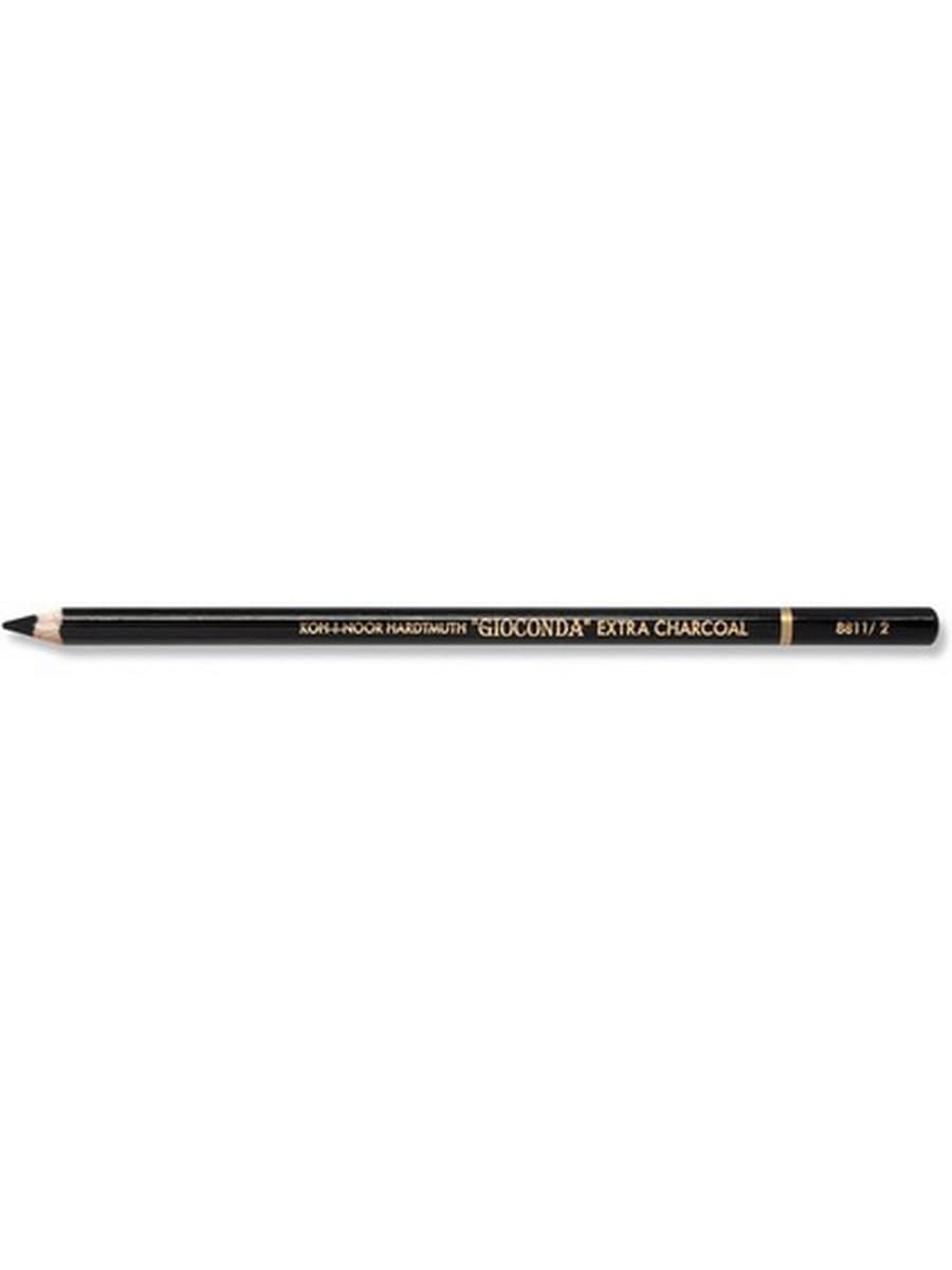 Карандаш угольный KOH-I-NOOR, 1 шт., "Gioconda" EXTRA, черный, B, 8811002003KS