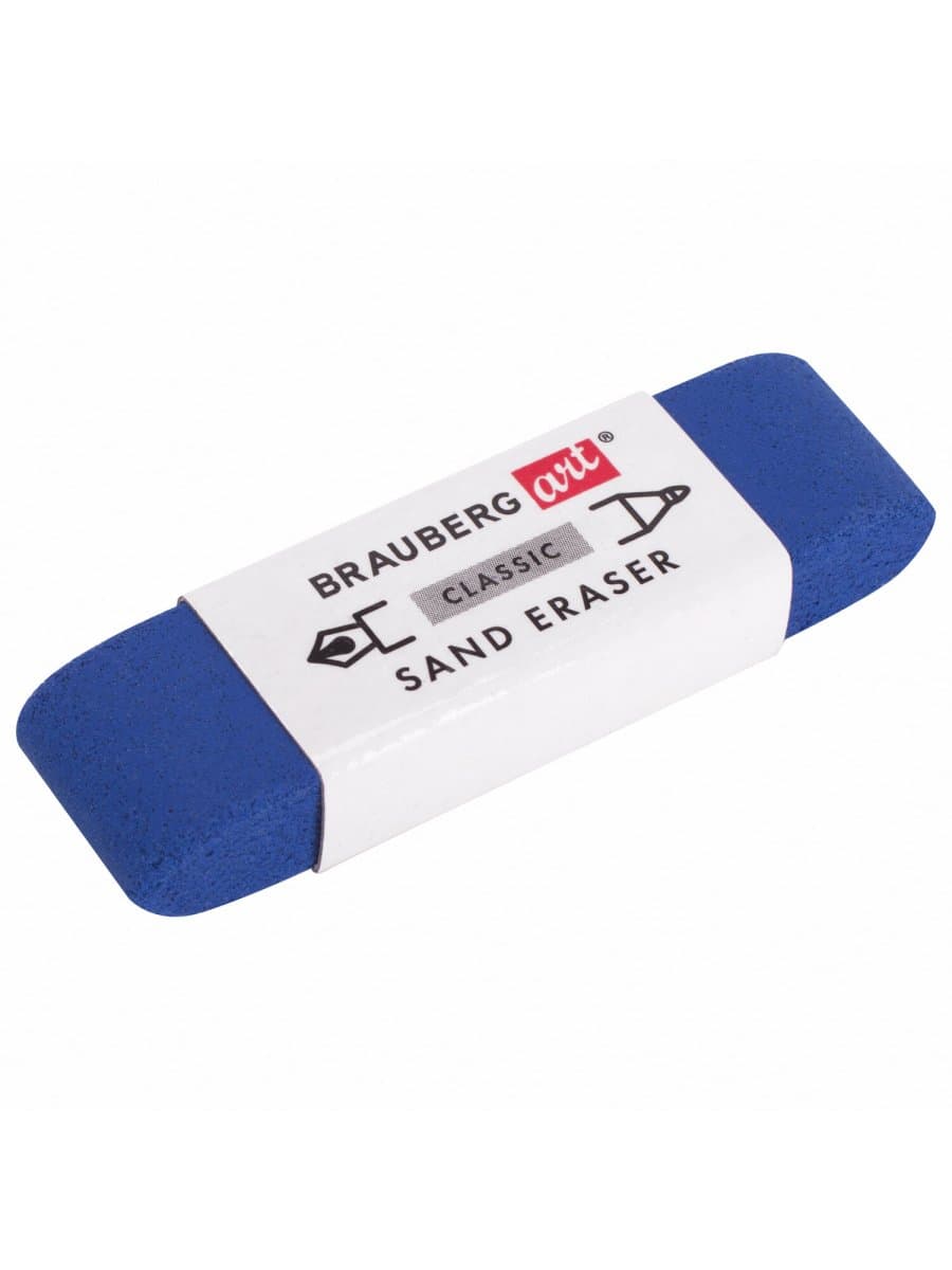 Ластик BRAUBERG ART CLASSIC "SAND ERASER", 52х14х10 мм, АБРАЗИВНЫЙ ДЛЯ РУЧКИ И КАРАНДАША, 229579