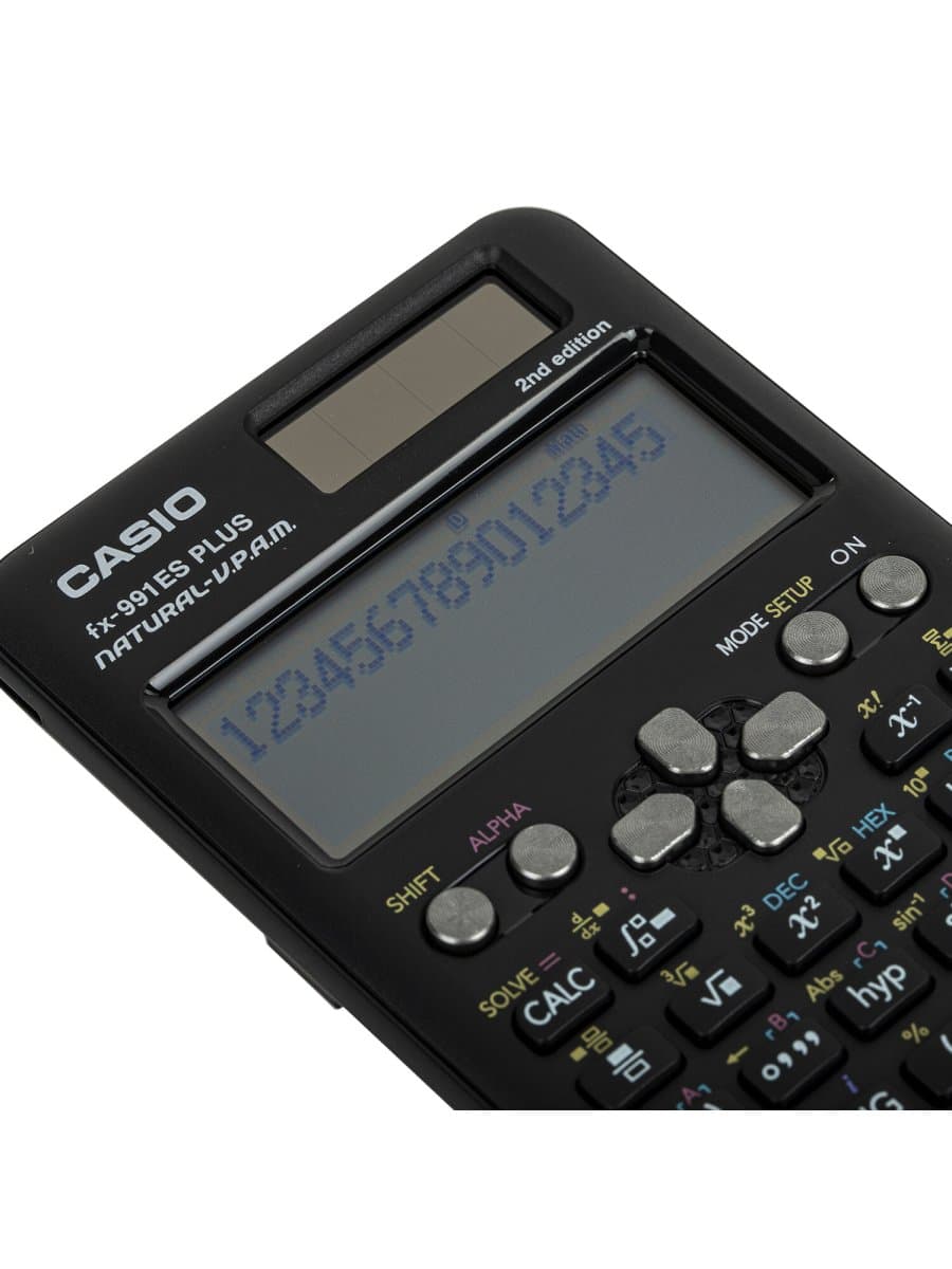 Калькулятор инженерный CASIO FX-991ES PLUS-2 (162х77 мм), 417 функций, двойное питание, сертифицирован для ЕГЭ, FX-991ESPLUS-2S