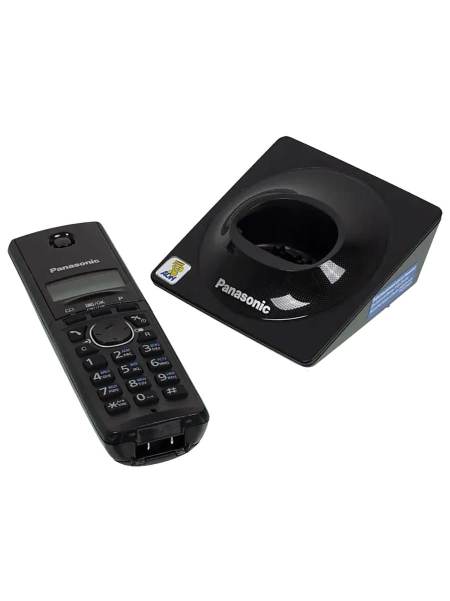 Радиотелефон PANASONIC KX-TG1711RUB, память на 50 номеров, АОН, повтор, часы/будильник, чёрный