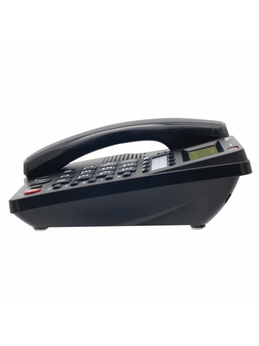 Телефон RITMIX RT-550 black, АОН, спикерфон, память 100 номеров, тональный / импульсный режим, черный, 80001483