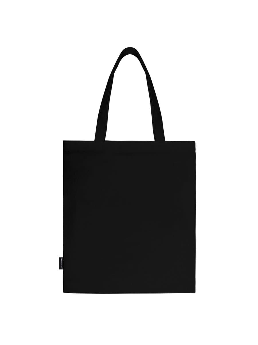 Сумка шоппер BRAUBERG PREMIUM, канвас, 40х35 см, на кнопке, карман, черный, "Anime face", 271903