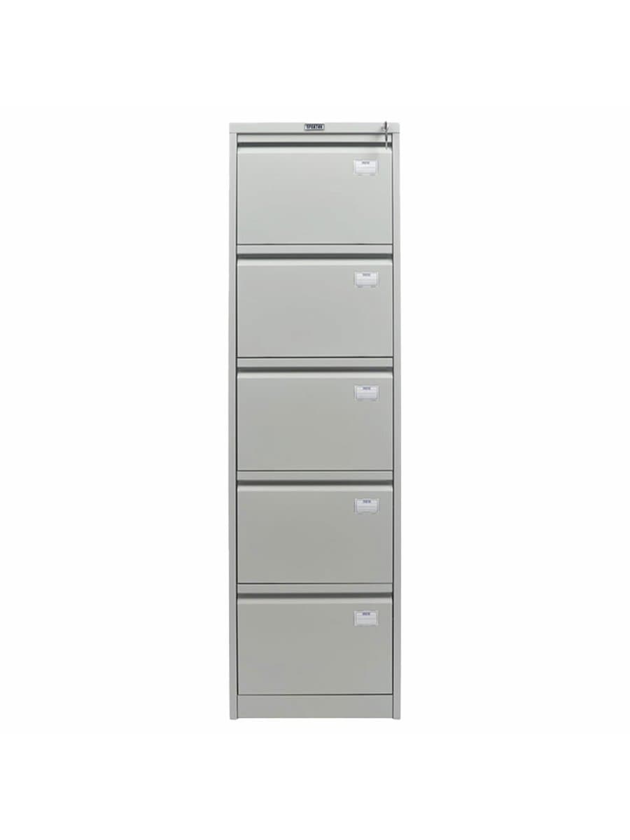 Шкаф картотечный ПРАКТИК "AFC-05", 1634х470х646 мм, 5 ящиков для 275 подвесных папок, формат папок Foolscap или A4 (БЕЗ ПАПОК)