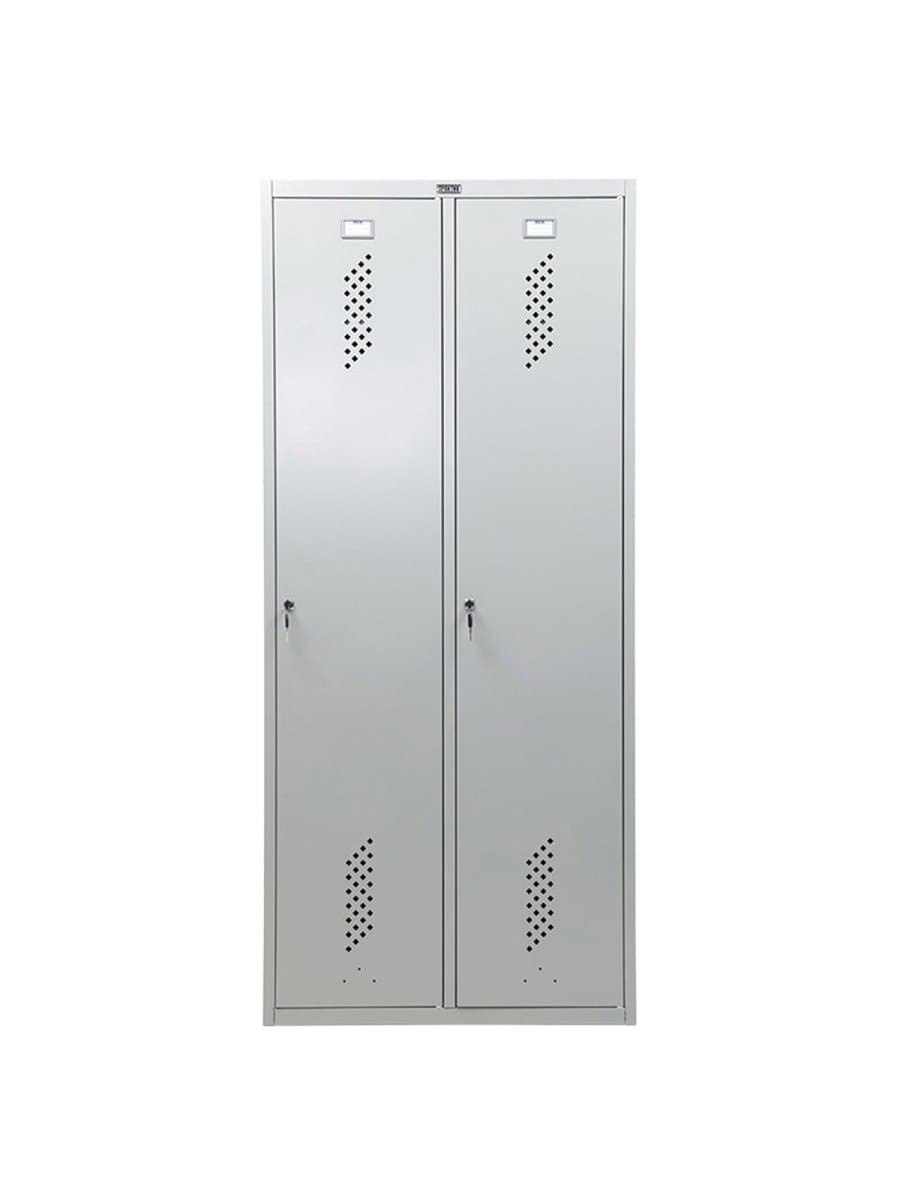 Шкаф металлический для одежды ПРАКТИК "ML/LS-21-80", двухсекционный, 1830х800х500 мм, 35 кг, разборный