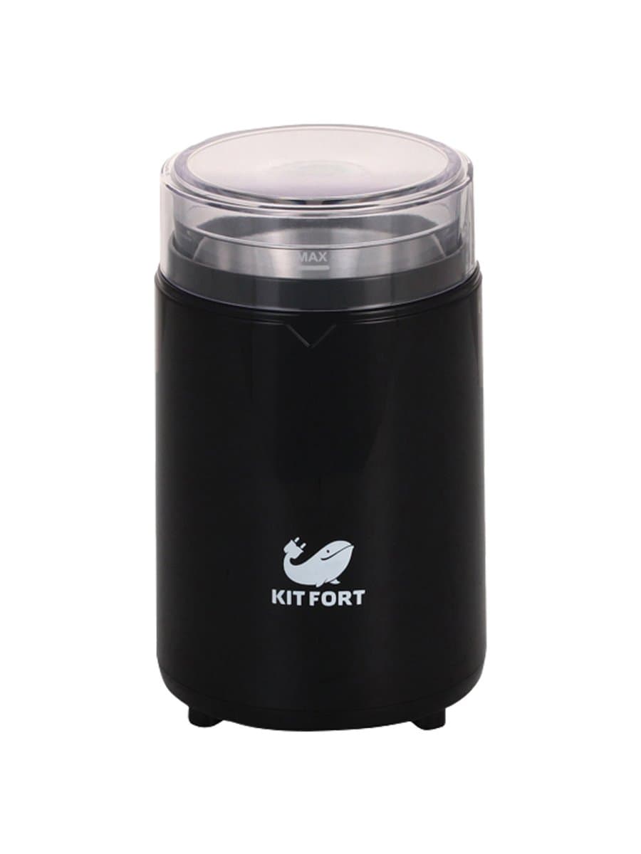 Кофемолка KITFORT КТ-1314, мощность 150 Вт, вместимость 60 г, пластик, черный