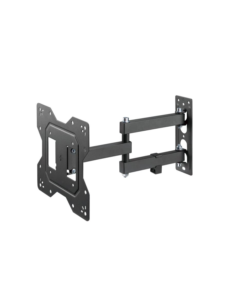 Кронштейн-крепление для ТВ настенный, до 30 кг, VESA 100х100-200х200, 23"-43", черный, SONNEN, 455947