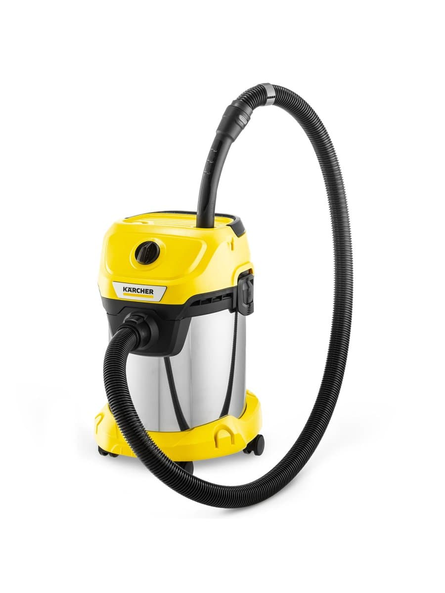 Пылесос хозяйственный KARCHER WD 3 S, мусоросборник 17 л, мощность 1000 Вт, желтый, 1.628-135.0