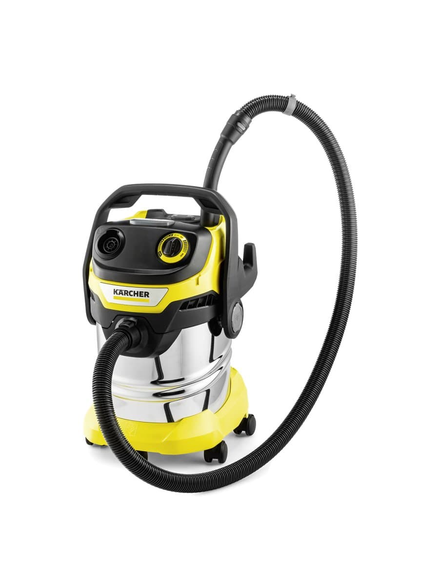 Пылесос хозяйственный KARCHER WD 5 S, мусоросборник 25 л, мощность 1100 Вт, желтый, 1.628-350.0