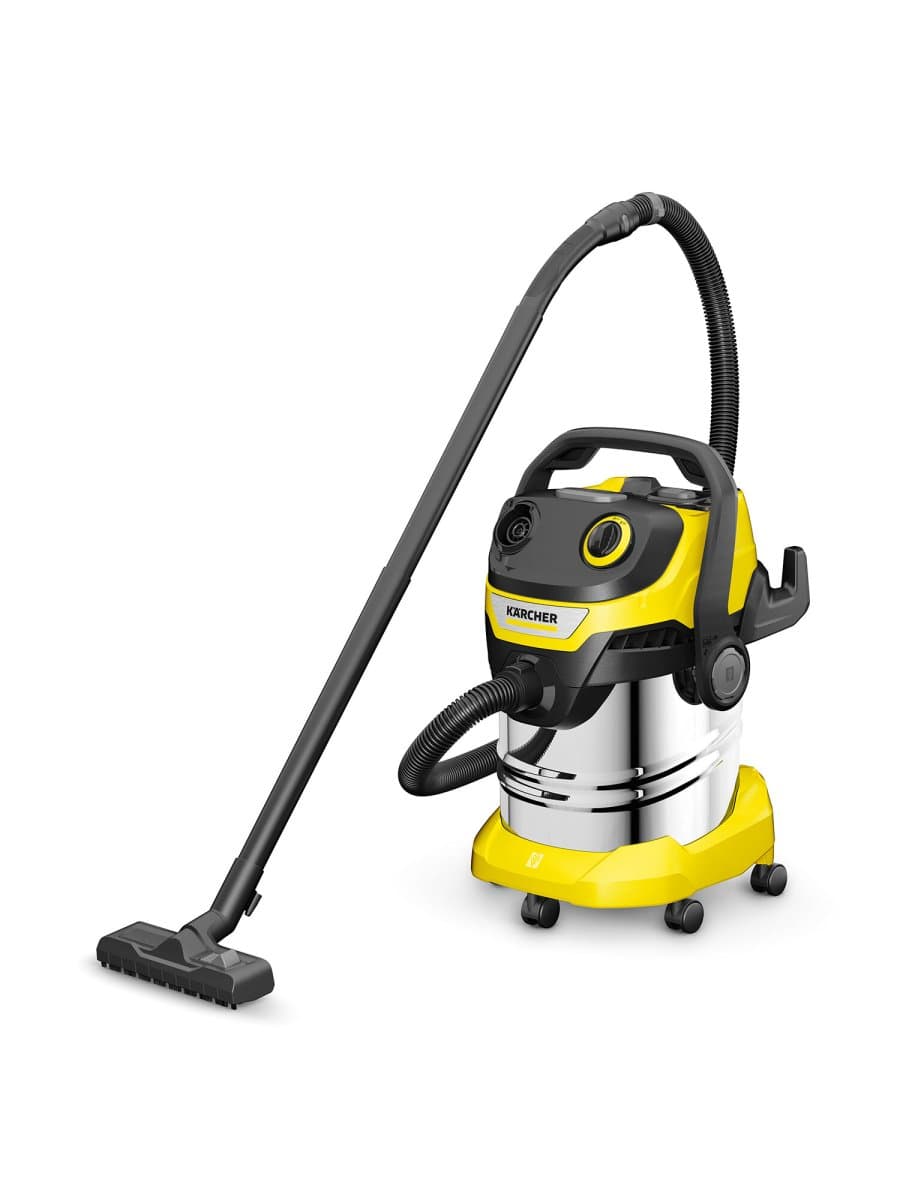 Пылесос хозяйственный KARCHER WD 5 S, мусоросборник 25 л, мощность 1100 Вт, желтый, 1.628-350.0