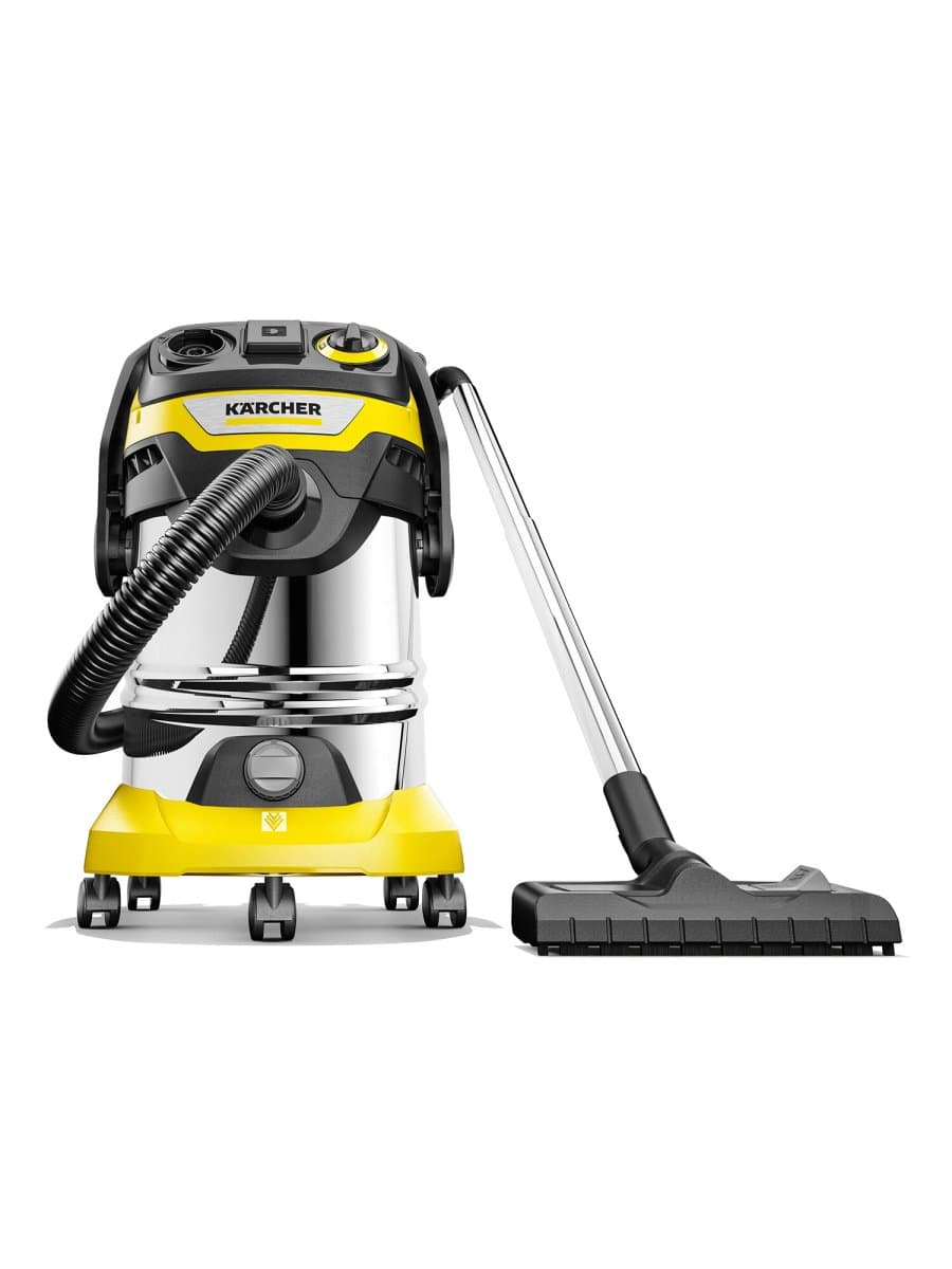 Пылесос хозяйственный KARCHER WD 6 PS, мусоросборник 30 л, мощность 1300 Вт, желтый, 1.628-360.0