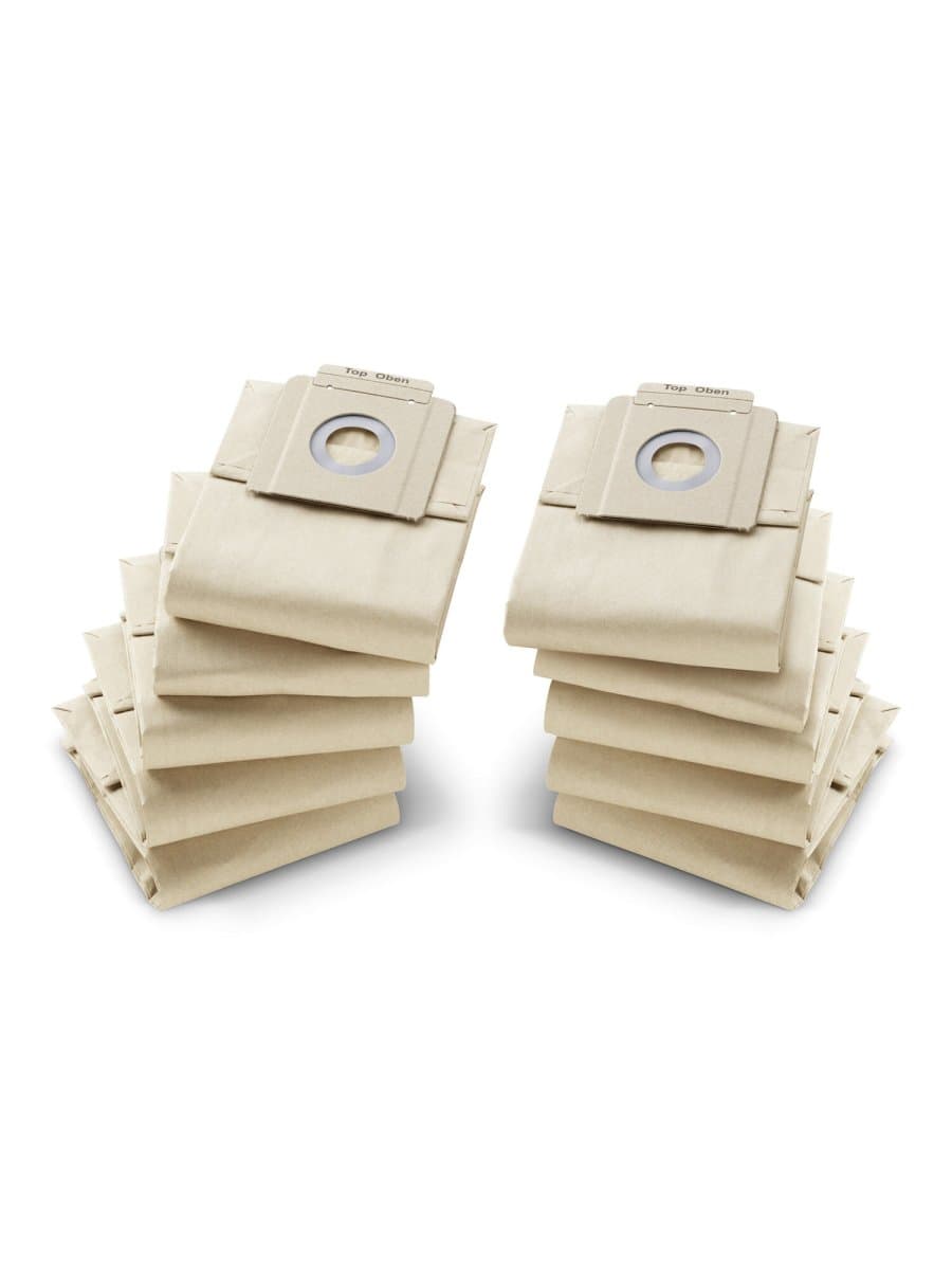 Мешки для сбора пыли KARCHER, КОМПЛЕКТ 10 шт., бумажные, пылесосы T 7/1, T 9/1, T 10/1, 6.904-333.0
