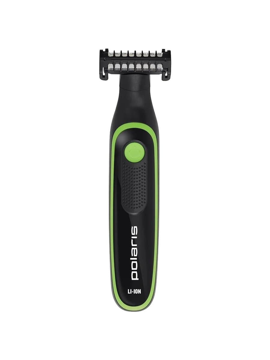 Триммер для бороды POLARIS PHC 0303RB, 3 насадки, длина 0.2-5 мм, беспроводной, черный, 45802