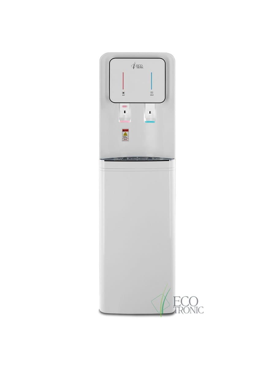 Пурифайер для воды ECOTRONIC A60-U4L напольный, НАГРЕВ/ОХЛАЖДЕНИЕ КОМПРЕССОРНОЕ, 2 крана, белый, 7138