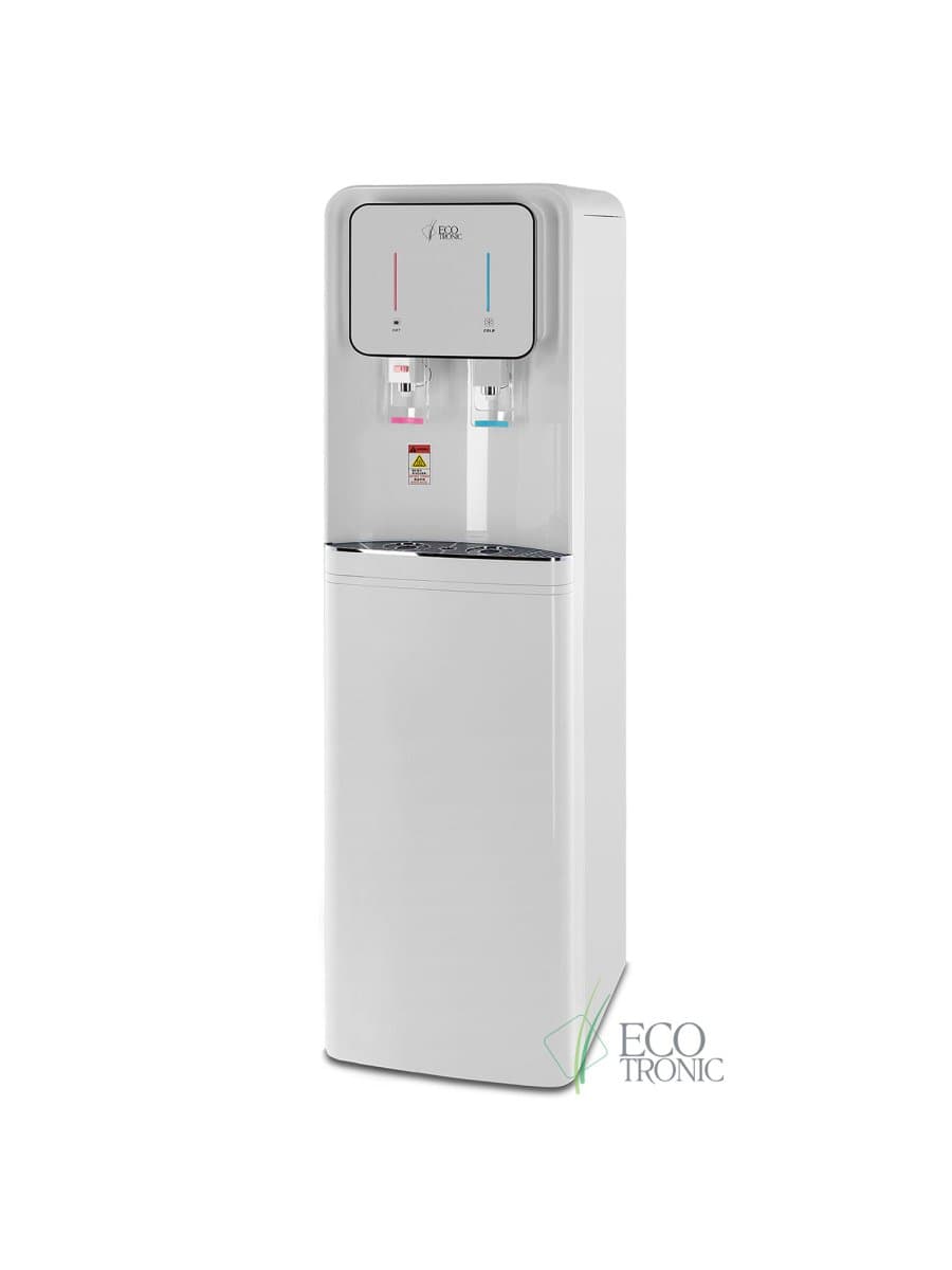 Пурифайер для воды ECOTRONIC A60-U4L напольный, НАГРЕВ/ОХЛАЖДЕНИЕ КОМПРЕССОРНОЕ, 2 крана, белый, 7138