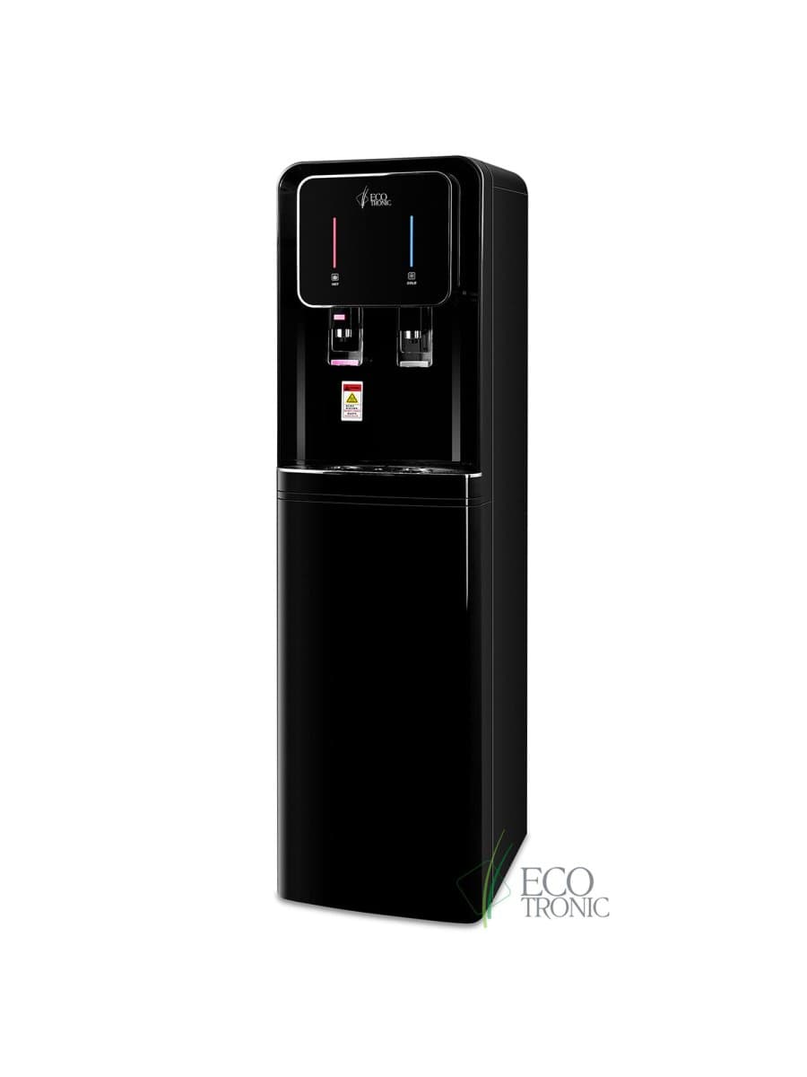Пурифайер для воды ECOTRONIC A60-U4L напольный, НАГРЕВ/ОХЛАЖДЕНИЕ КОМПРЕССОРНОЕ, 2 крана, черный, 7139