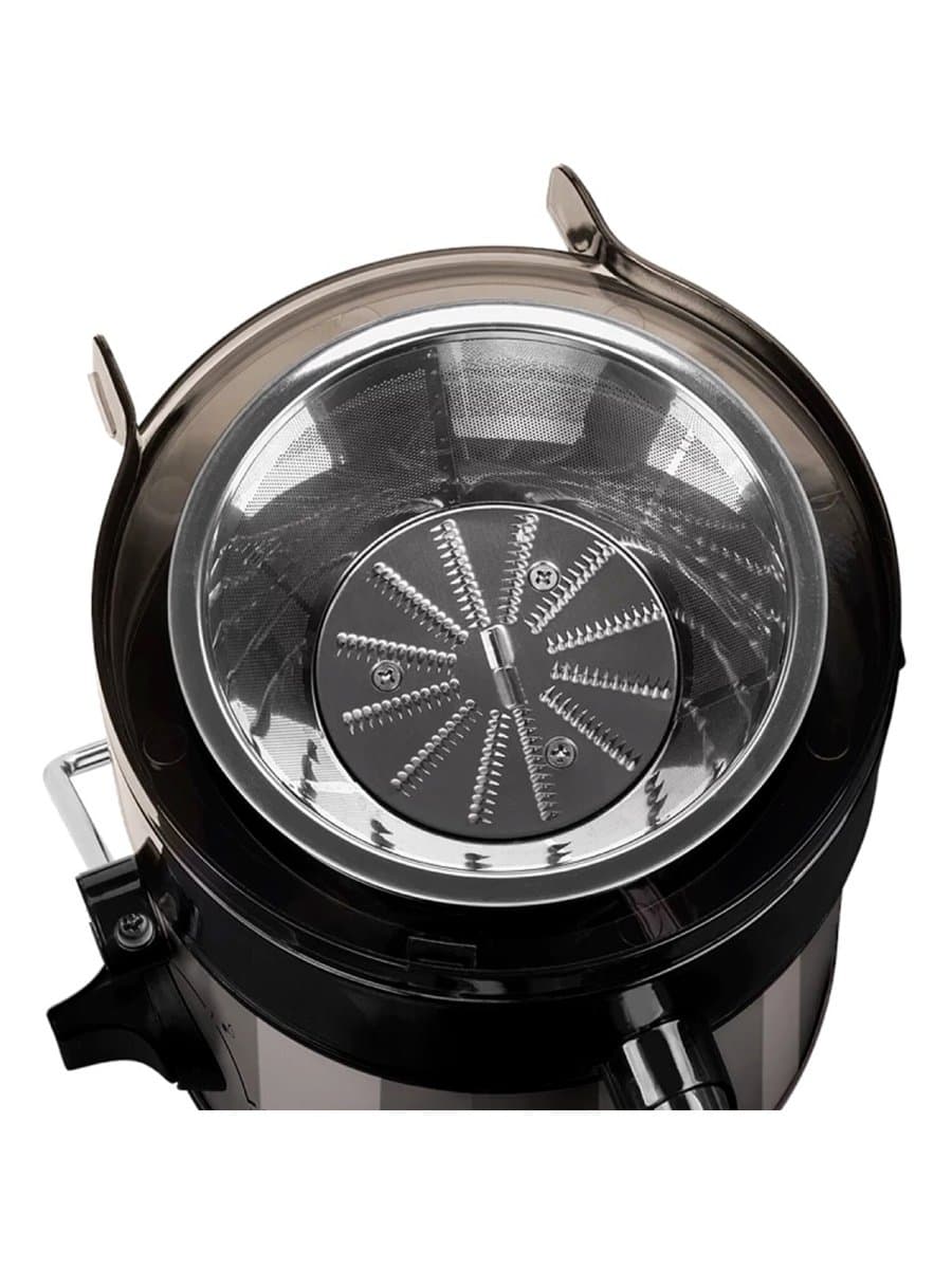 Соковыжималка SCARLETT SC-JE50S18, 800 Вт, стакан 0,6 л, емкость для жмыха 1 л, пластик, сталь/черный