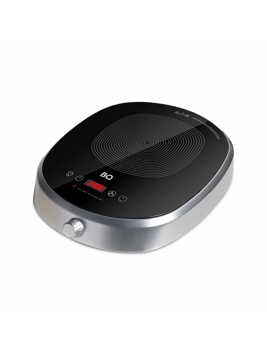 Настольная индукционная плита BQ (БИ-КЬЮ) HP121SS, 2400 Вт, 6 программ, электронное управление, серая, 86189881