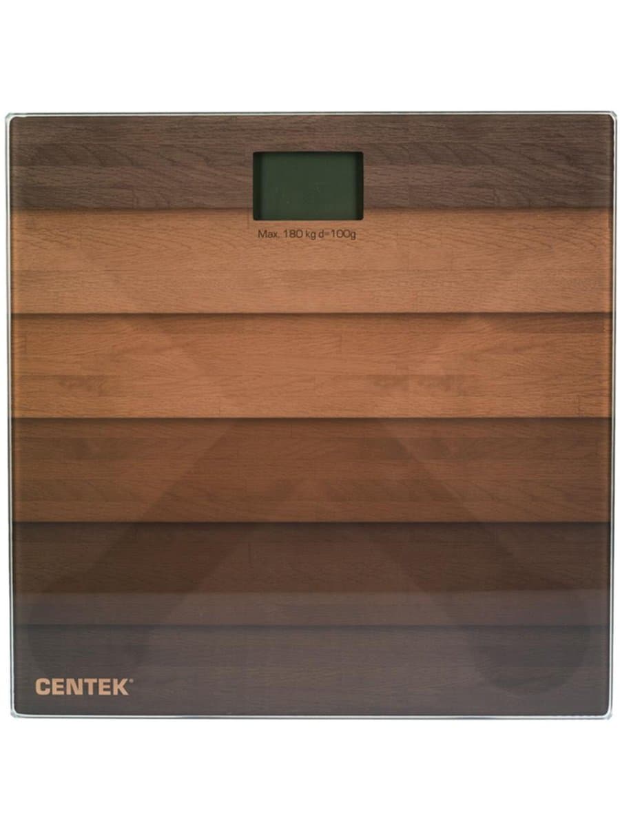 Весы напольные CENTEK CT-2420 "Дерево", электронные, вес до 180 кг, квадрат, стекло, с рисунком, CT-2420 Wood