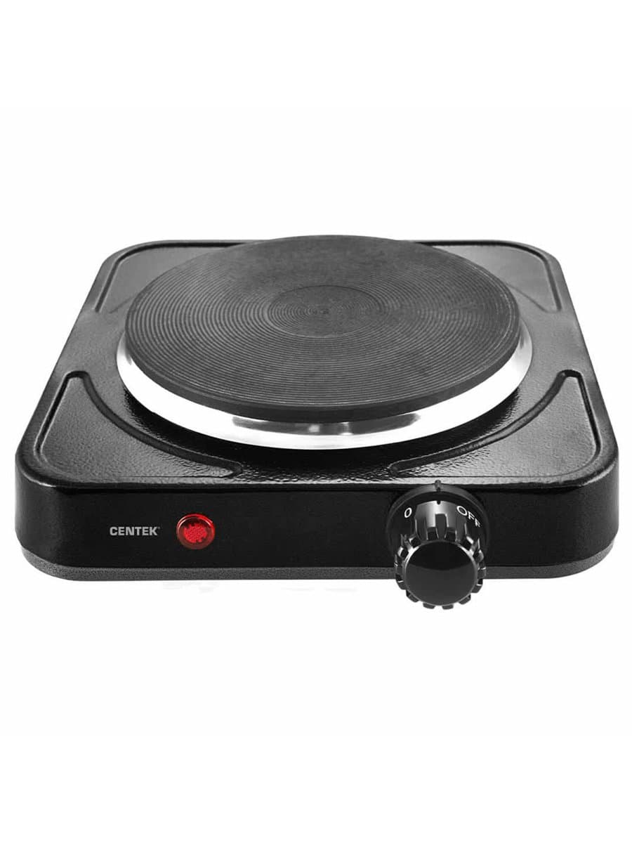 Настольная электрическая плита CENTEK CT-1506, 1000 Вт, 1 конфорка, 5 режимов нагрева, черная, CT-1506 Black