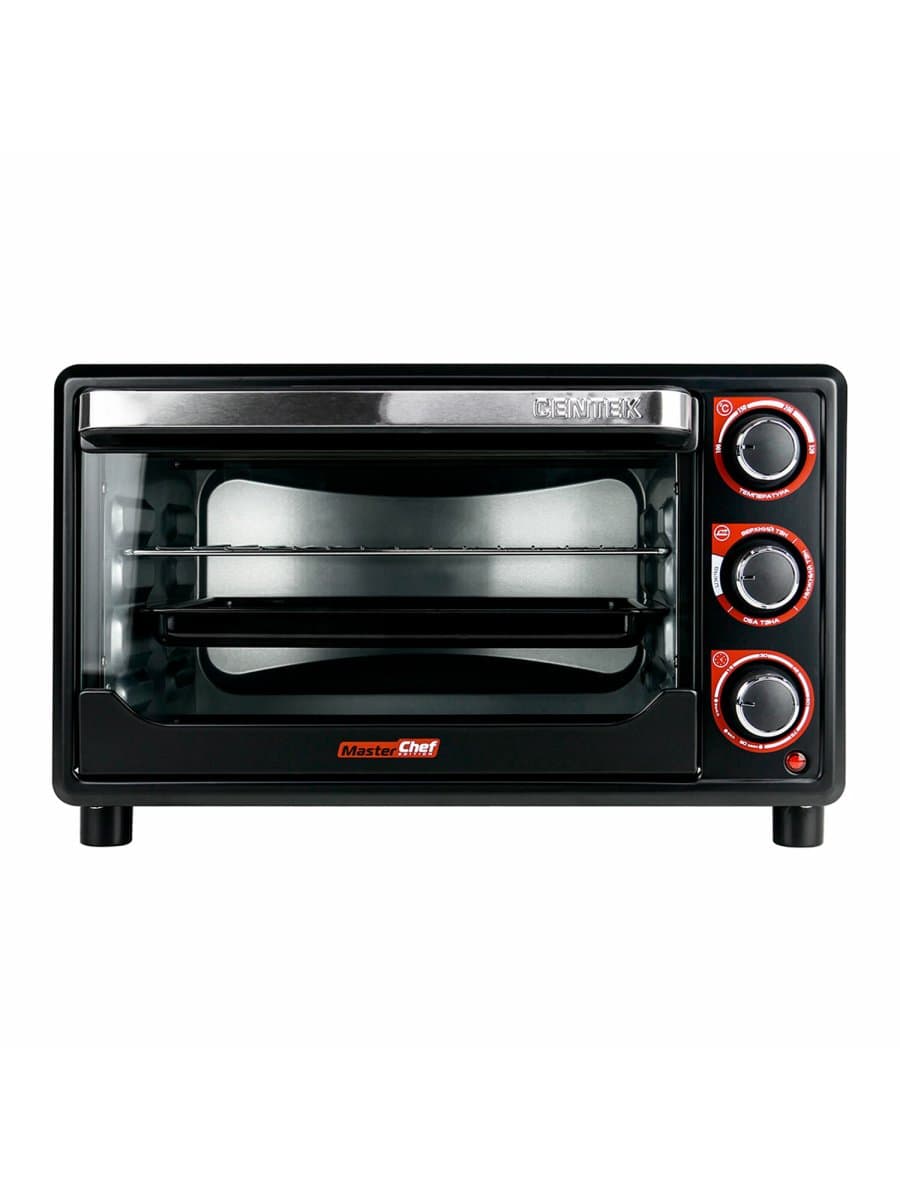 Мини-печь CENTEK CT-1537-30, 1600 Вт, 30 л, таймер 90 мин., черная