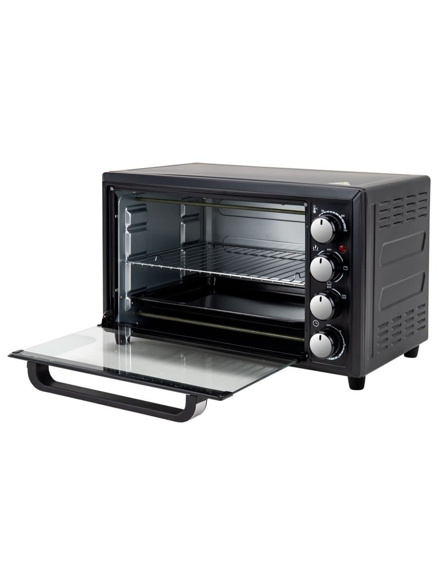 Мини-печь электрическая SONNEN EO-HL33, 1800 Вт, 33 л, 3 режима нагрева, таймер, механическое управление, черная, 458305