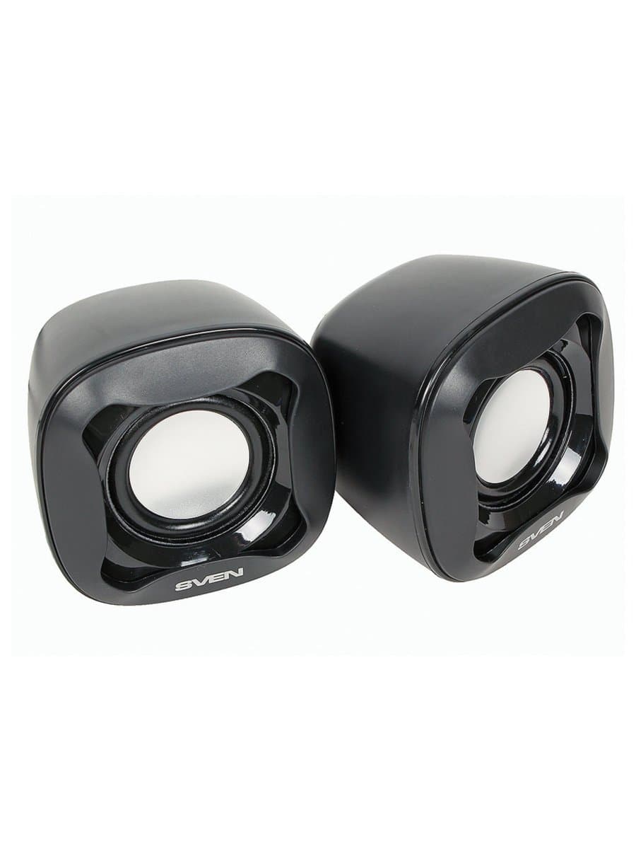 Колонки компьютерные SVEN 120, 2.0, 2х2,5 Вт, пластик, черные, SV-013493