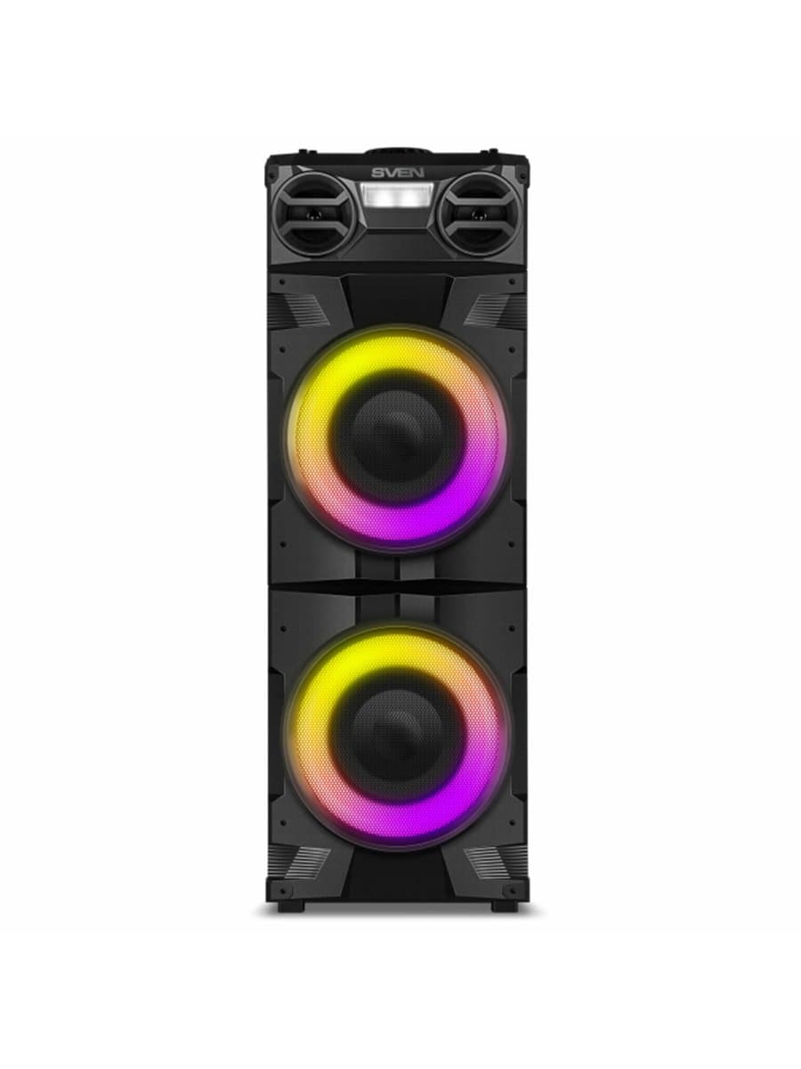 Колонка портативная SVEN PS-1900, 1000 Вт, TWS, Bluetooth, FM, USB, LED-дисплей, черная, SV-022037