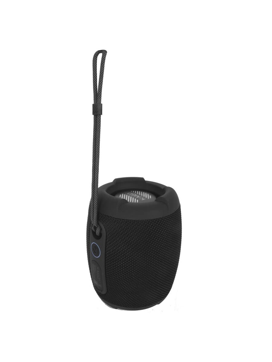 Колонка портативная влагозащищенная KAIGO (КАЙГО) BT10T, 10 Вт, Bluetooth, USB, Micro SD, AUX, RGB, TWS, IPX7, черная, 514224