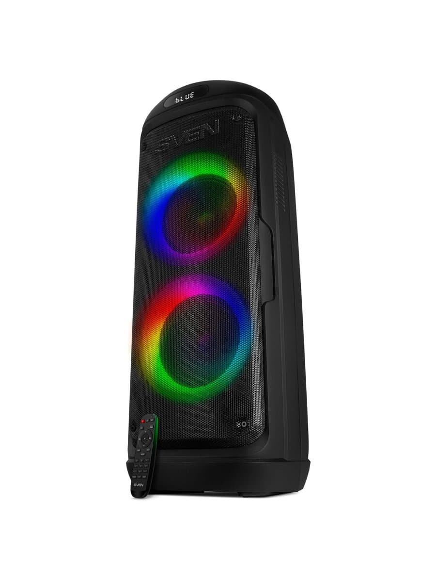 Колонка портативная SVEN PS-770, 100 Вт, TWS, Bluetooth, FM, USB, microSD, LED-дисплей, черный, SV-021719
