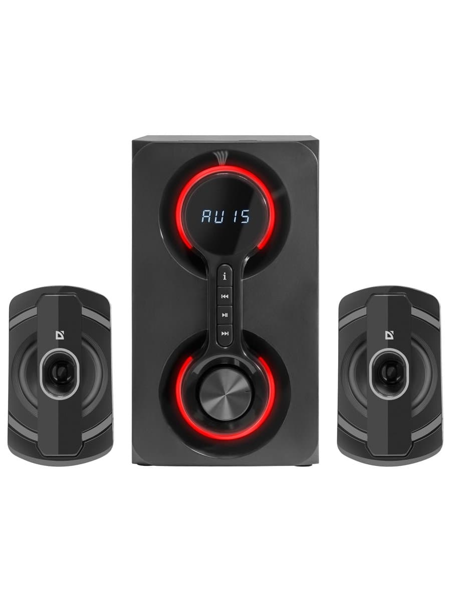 Колонки компьютерные DEFENDER Eclipse, 2.1, 40 Вт, Bluetooth, FM, USB, SD, AUX, черные, 65593
