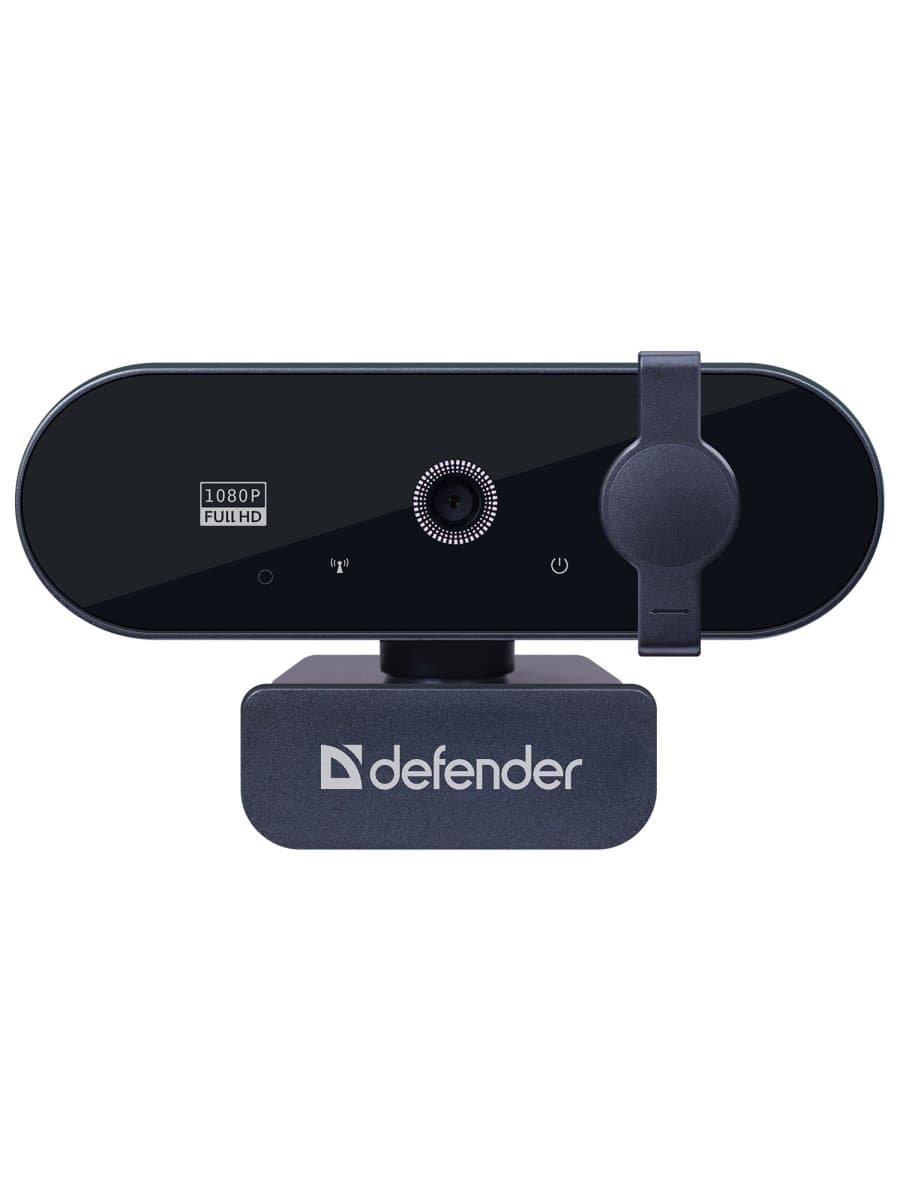 Веб-камера DEFENDER G-lens 2590 QHD, 3,7 Мп, микрофон, USB 2.0, регулируемый крепеж, черная, 63113