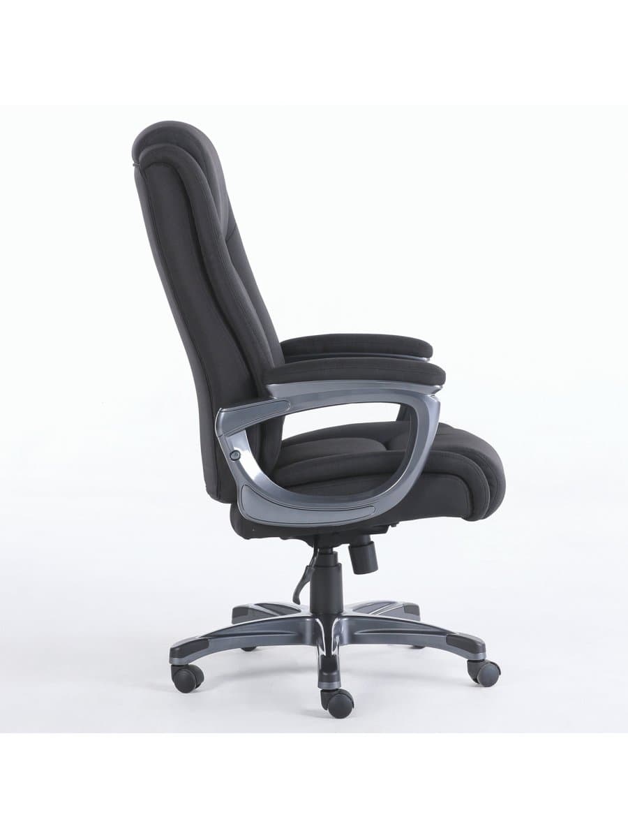 Кресло офисное BRABIX PREMIUM "Solid HD-005", НАГРУЗКА до 180 кг, ткань, черное, 531822
