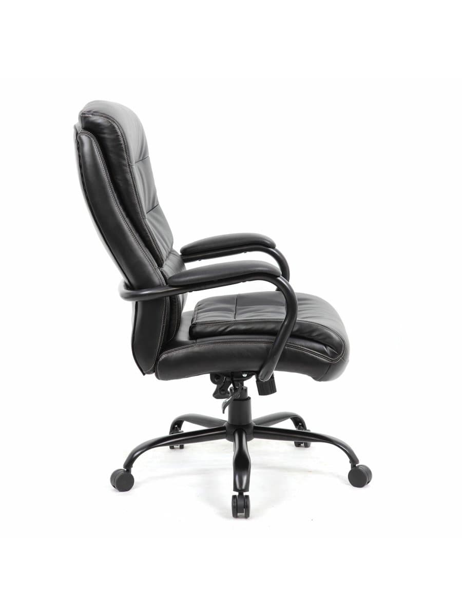 Кресло офисное BRABIX PREMIUM "Heavy Duty HD-004", НАГРУЗКА до 200 кг, экокожа, черное, 531942