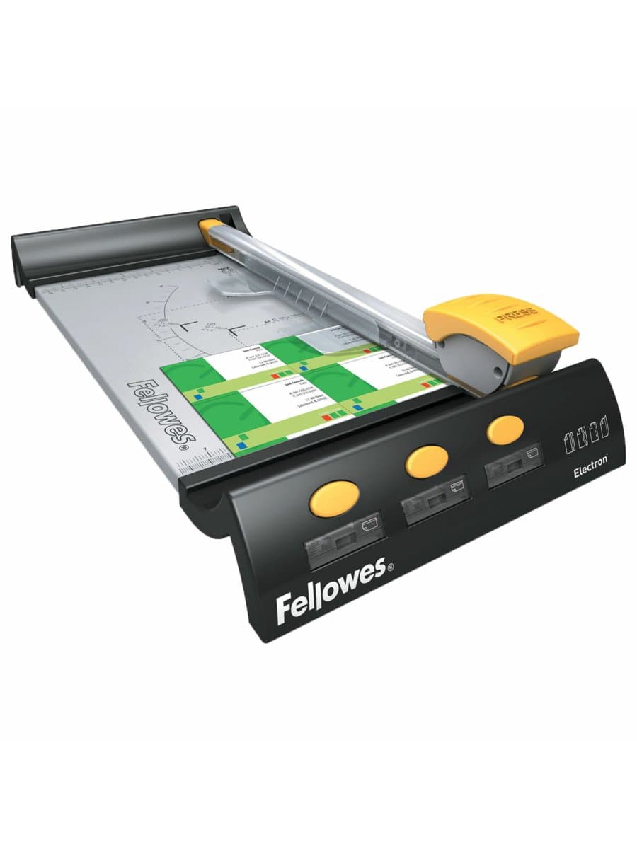Резак роликовый FELLOWES ELECTRON A4, 4 стиля резки, до 10 л., длина резки 320 мм, FS-54104