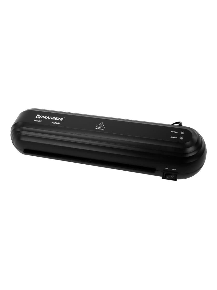 Ламинатор BRAUBERG ULTRA PM235B, ЧЕРНЫЙ, формат A4, толщина пленки 60-150 мкм, скорость 30 см/мин, 532183
